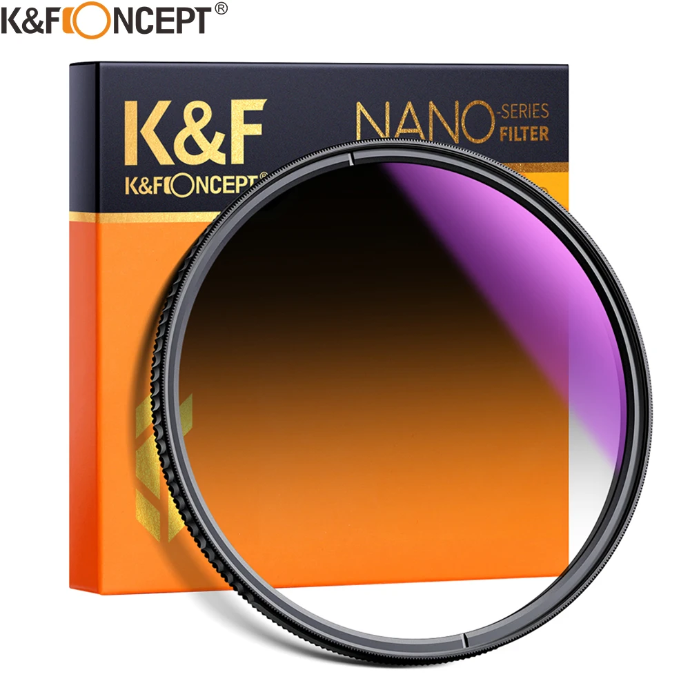 K&F Concept Nano-X HD GND16 ND16 Lens filter Optical Glass Soft Gradient with Coating 52mm 55mm 58mm 62mm 67mm 72mm 77mm 82mm