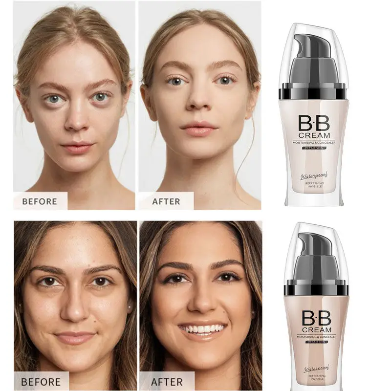 Gezicht Make Up Volledige Dekking Waterdichte Langdurige Bb Make Liquid Foundation Crème Bb Cream Cosmetica Huidverzorgingsproducten