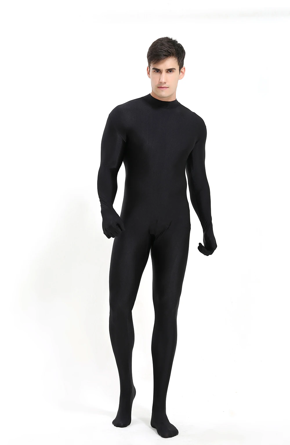 Speerise preto elastano zentai pele corpo inteiro apertado macacão unissex zentai terno bodysuit traje para mulher