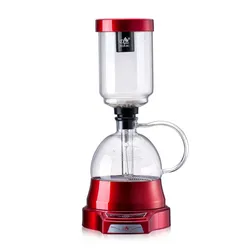 Japanese Style Electric Siphon Coffee Maker 3 Cups Vacuum Coffee Machine Brewer Drip Tea Siphon Glass Pot Filter Espresso Maker