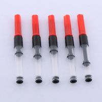 5pcs RED 3.4mm Copper Pen INK CONVERTER Water pen Refill