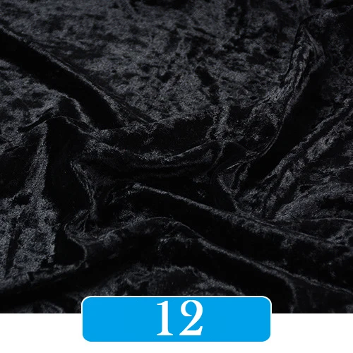 160cm Width Stretch Crushed Velvet Fabric Golden Ice Velvet Upholstery Fabric Cloth,Sofa,Curtain,Bedding Black Red Green Blue