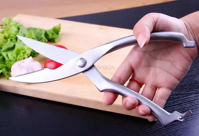 Kitchen Scissors Household Stainless Steel Food Shears Roasted Strong Chicken Bone Scissors