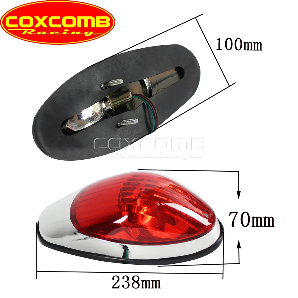 Motorcycle Taillight Tail Brake Stop Light For Honda VTX 1300 1500 1800 Yamaha Suzuki Chopper Kawasaki Vulcan 900 Classic VN900C