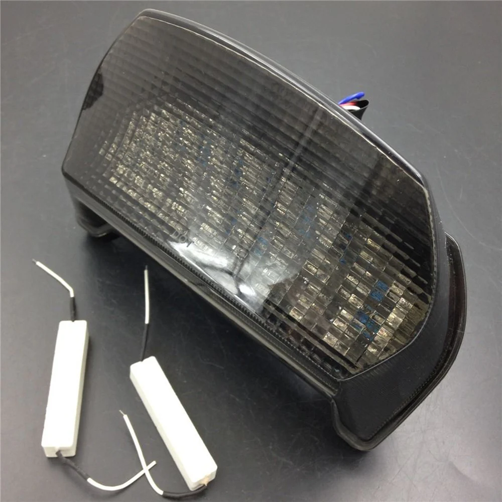 Smoke LED Tail Brake Turn Signal Light Fit For Kawasaki Ninja ZX7R ZX750 ZX7RR 1996-2003 view 2