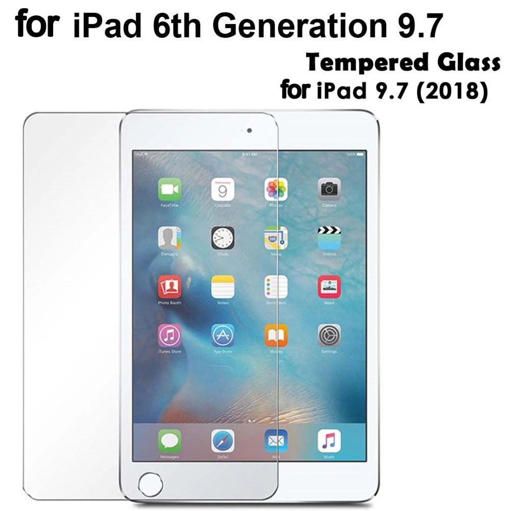 New Tempered 9 7/Inch Tempered Glass for 9 7in 2018 6th Gen A1893 Screen Protector Glass