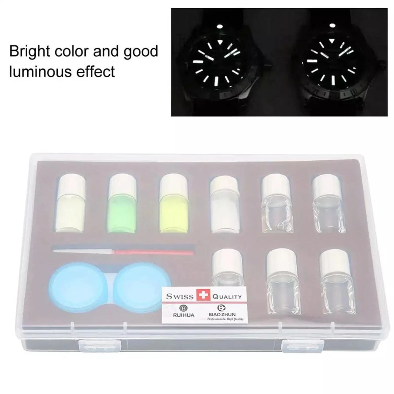 4 Color Professional Luminous Powder Set Watch Part Repair Accessories