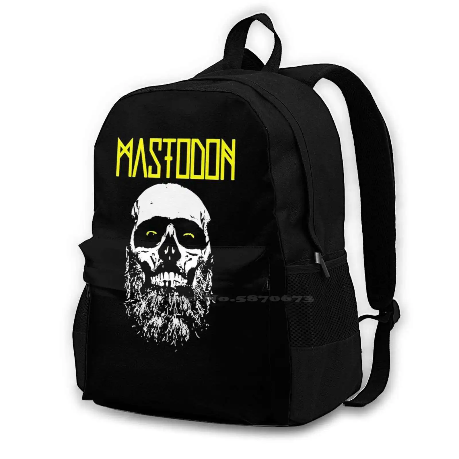 Special Logo Music Iseng Band Trending Teen College Student Backpack Pattern Design Bags Special Logo Music Hard Iseng Band