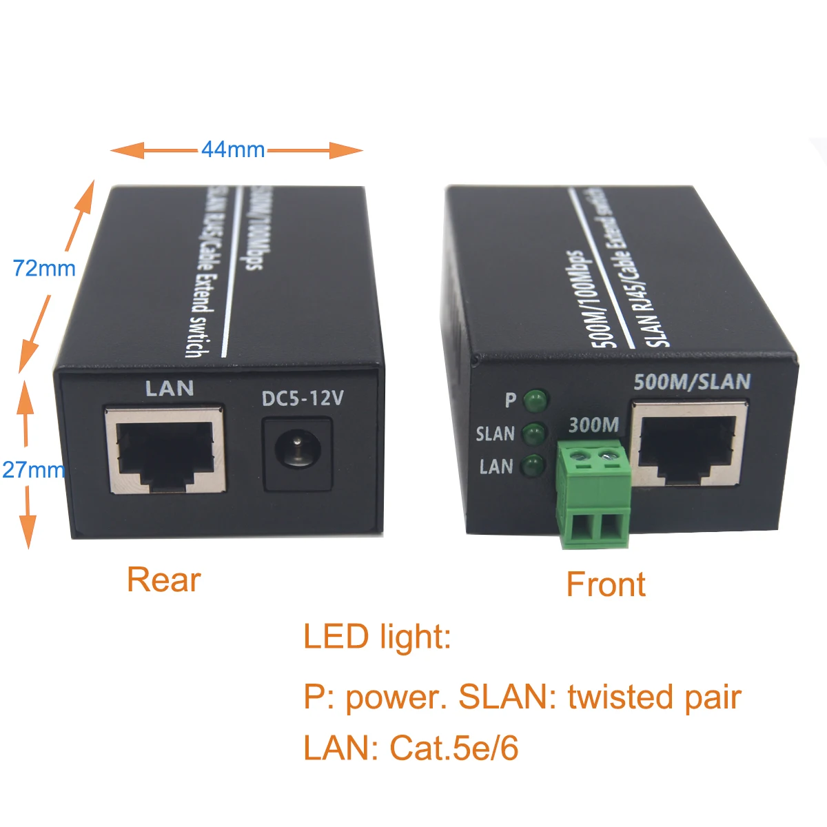 Ethernet over Twisted pair Extender Media Converter 300m ,Ethernet over RJ45 Cat5/6 Network Cable 500m for HD Network IP camera