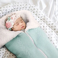 Baby Sleeping Bags Envelopes 0-6M Newborn Bebes Swaddle Wrap Sleepsacks for Stroller 75*35cm Infant Kids Accessories Cartoon Fox