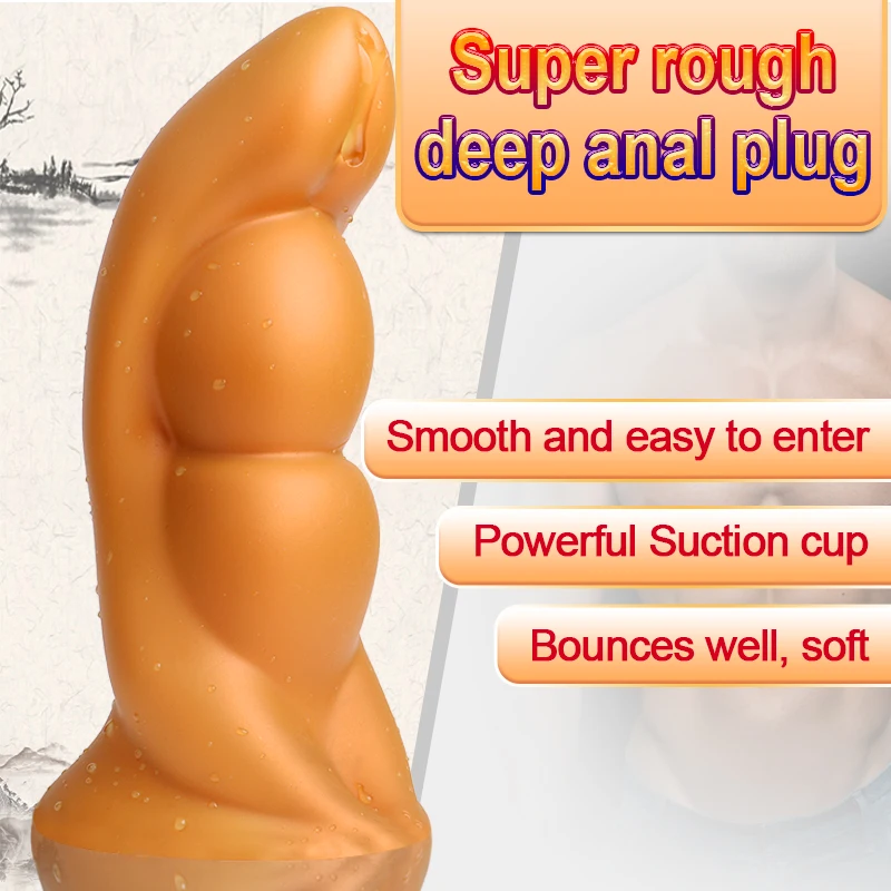 

LURE Large Anal Sex Toys Huge Size Realistic Butt Plugs Prostate Massage For Men Female Anus Expansion Stimulator Anal Beads 18+