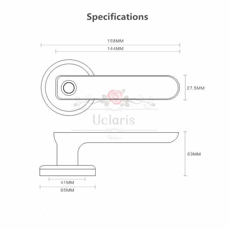 Tuya APP Smart Door Lock Wifi Bluetooth Remote Control Biometric Fingerprint Lock With Key Password For Home Office Security