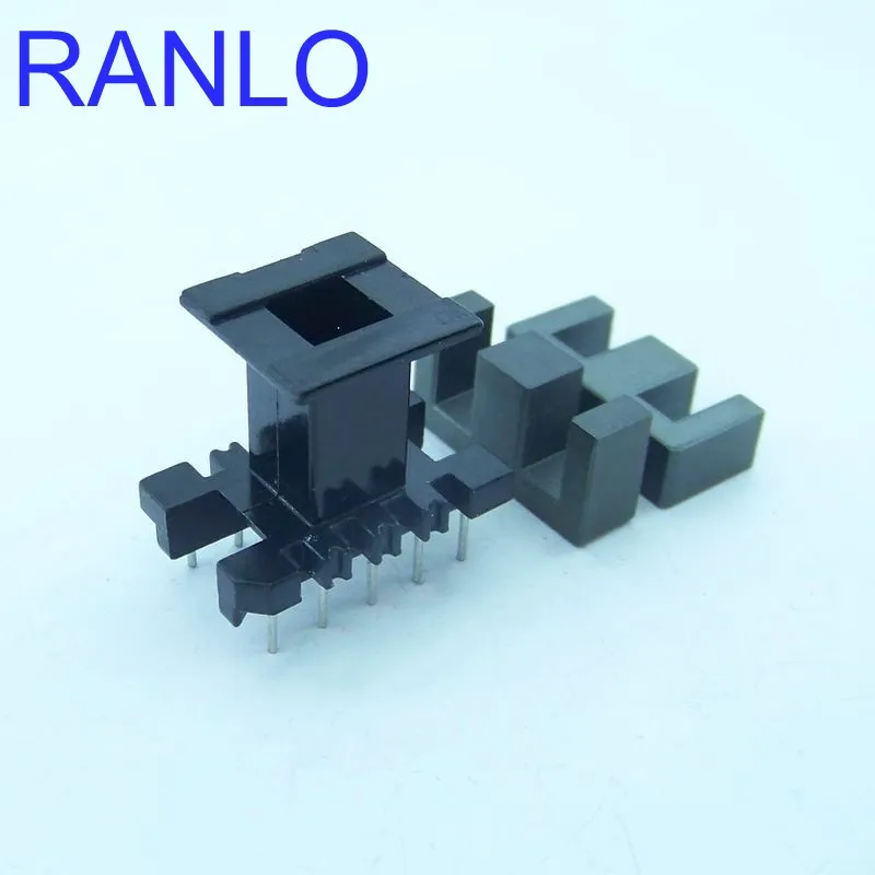 RANLO EF25 /13/7 Transformers Bobbin PC40 N87 Magnet Ferrite Core 5+5pin Vertical