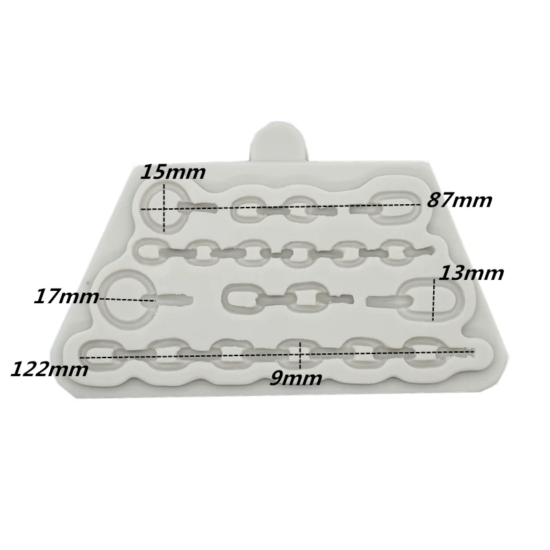 Concise Chain Silicone Resin Mold Kitchen Baking Tool DIY Cake Pastry Fondant Moulds Dessert Chocolate Lace Decoration Supplies