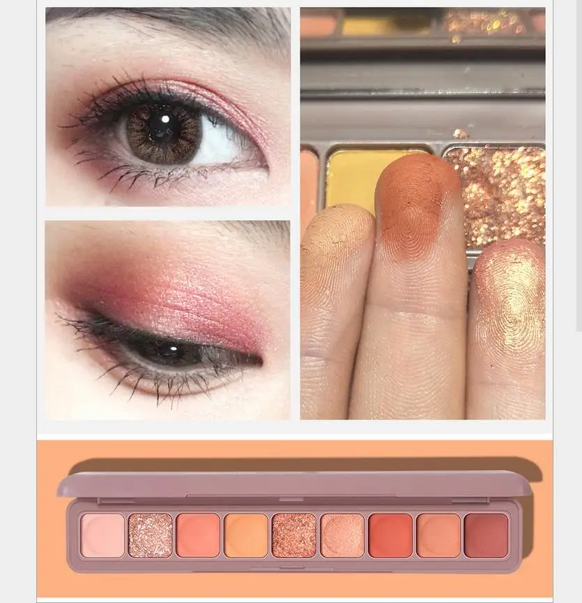 9 色グリッターギャラクシーアイシャドウマッシュポテトマットスモーキーパレットシマー顔料アイシャドウシャインダイヤモンドシャドウキット T0178