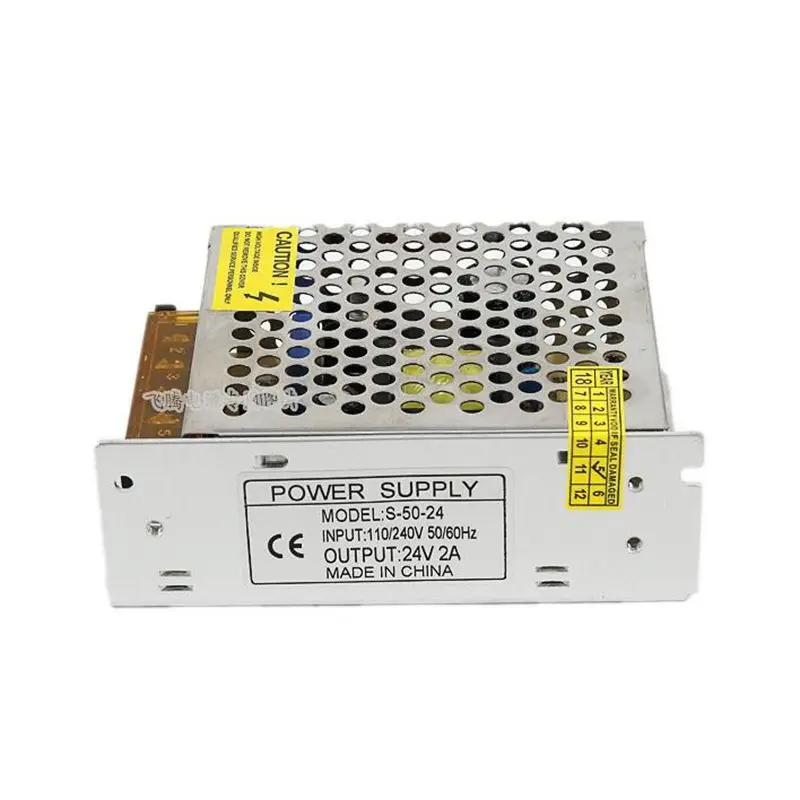 24V2A switching power supply 220V transformer 24V DC 24V50W industrial control programming power supply S-50-24