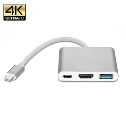 USB-C Extender Hub Thunderbolt 3 Adapter USB typ C Hub na HDMI kompatybilny 4K USB-C Dock PD ładowanie dla MacBook Pro/Air 2020