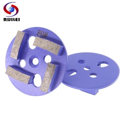 4Inch Diamond Four Segments Grinding Plate Concrete Floor Polishing Pad PCD Abrasive Grinding Wheel For Stone