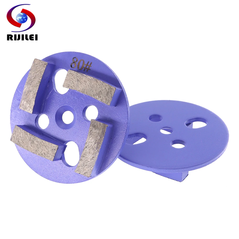 4Inch Diamond Four Segments Grinding Plate Concrete Floor Polishing Pad PCD Abrasive Grinding Wheel For Stone