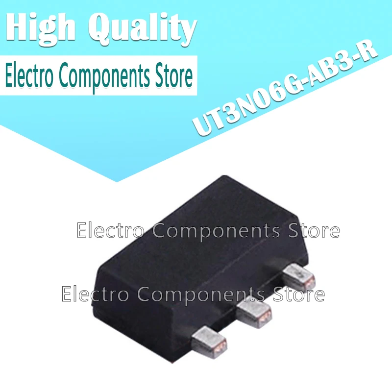 10Pcs/Lot MOS FET UT3N06G-AB3-R UT3N06G SMD SOT-89 MOS Field Effect Transistor