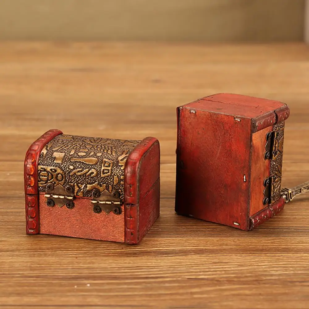 2021 Vintage Retro Case Engraved Jewelry Storage Container Box Treasure Holder Organizer Case with Lock Storage Container