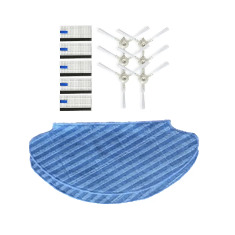 Trapos escovas laterais filtro hepa para rowenta tefal explorer 20 40 série rg6871wh rg6825wh força inteligente aspirador de pó robótico peças