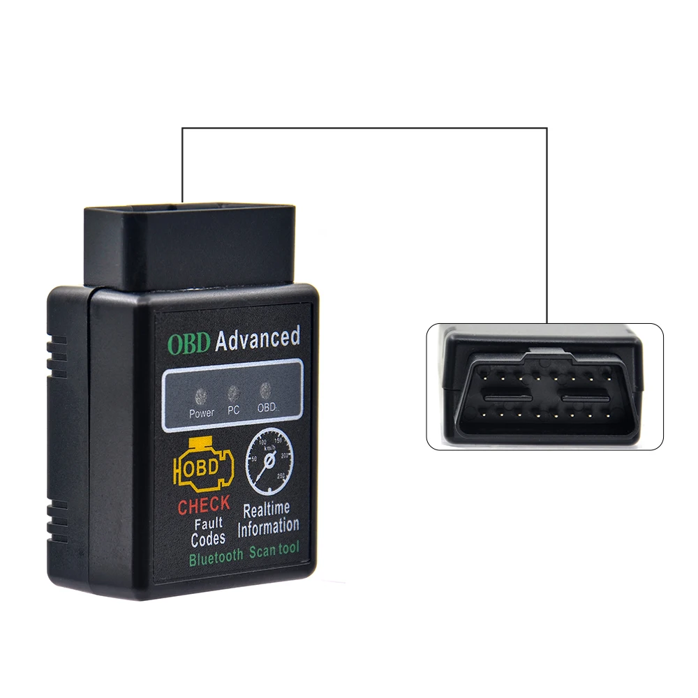 HHobd Chip 25k80 Version 1.5 ELM327 HH OBD Advanced OBDII OBD2 Bluetooth Mini ELM327 Wireless Converter Scanner