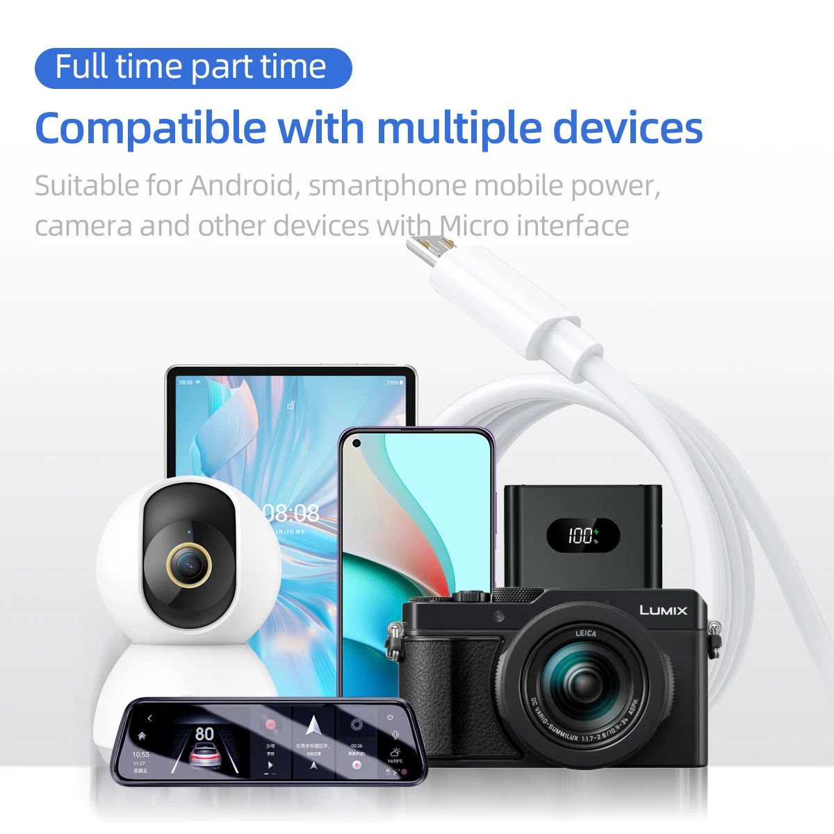 5M/10M Cáp Micro Usb Để Cấp Nguồn Web Camera Từ Xa Dây Microusb Dây Sạc Cho Điện Thoại Di Động máy Tính Bảng Power Bank Dây