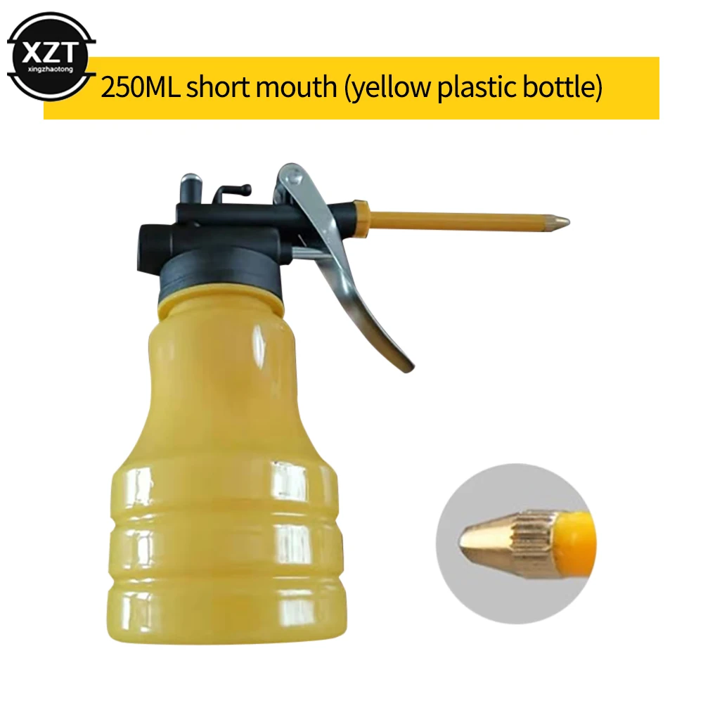 

250ML 350ML Oiler for greasing Transparent Oil Can Lubrication High Pressure Pump Lubricating Oil Plastic Machine Grease Gun