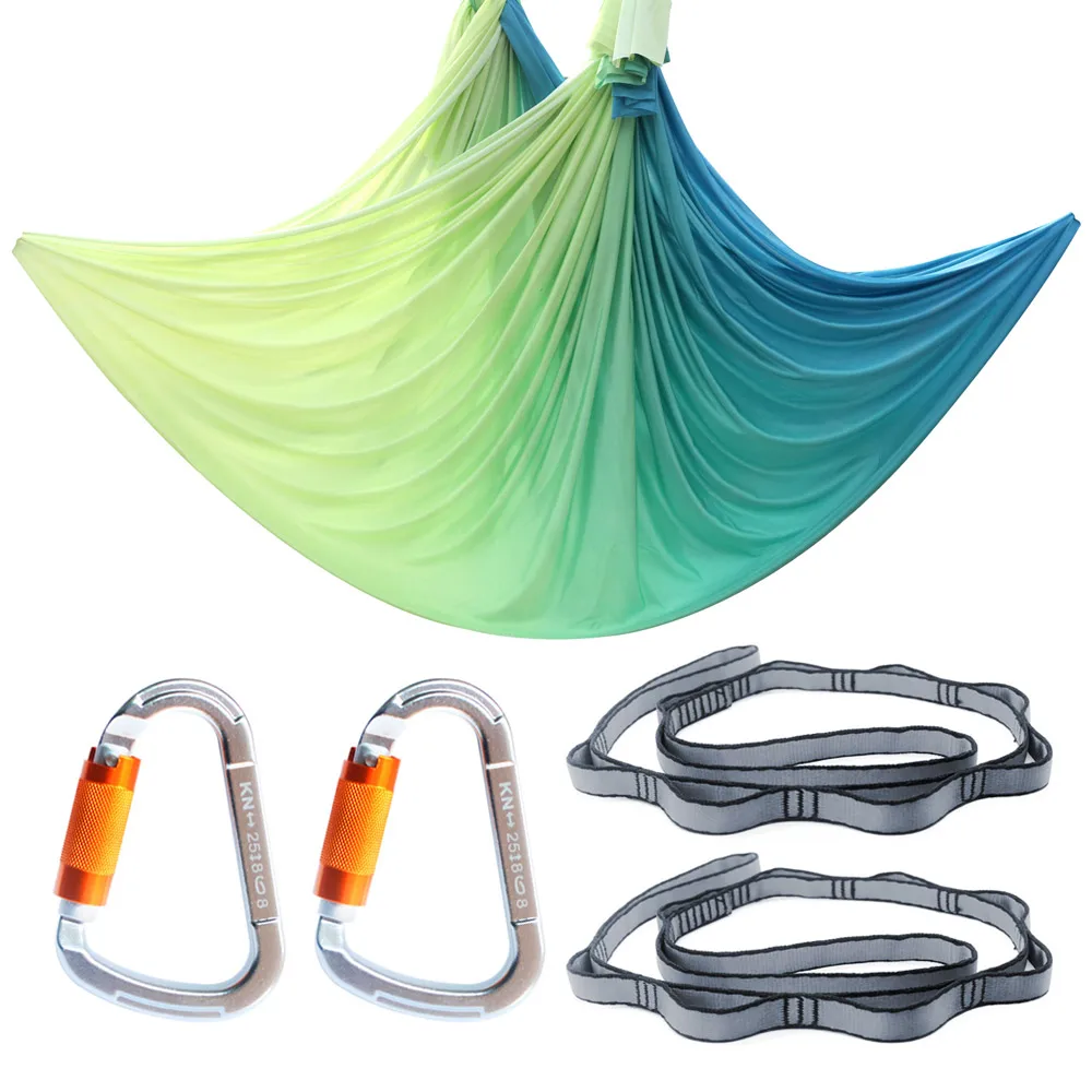 

5 Meters Yoga Hammock Set Aerial Silks Aerial Swing Gym Equipment Indoor Home