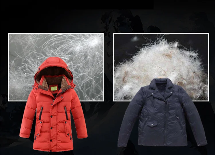 2026 Fashion Winter Duck Down Jacket for Big Boy Children Wear Parka Garments Clothes Thickened Hooded Feather Coat Clothing 6-1
