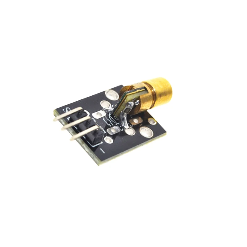 KY-008 650nm 레이저 센서 모듈, 레드 레이저 도트 다이오드 구리 헤드, Arduino 3PIN KY008 AVR PIC DIY용, 6mm, 5V, 5mW