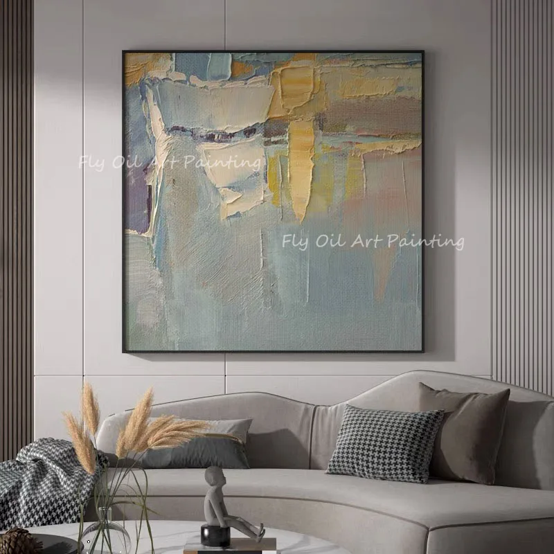 

100% hand painted knife landscape Oil Painting on Canvas Art Classic Cuadros Decor Posters Nordic Wall Home Decoration