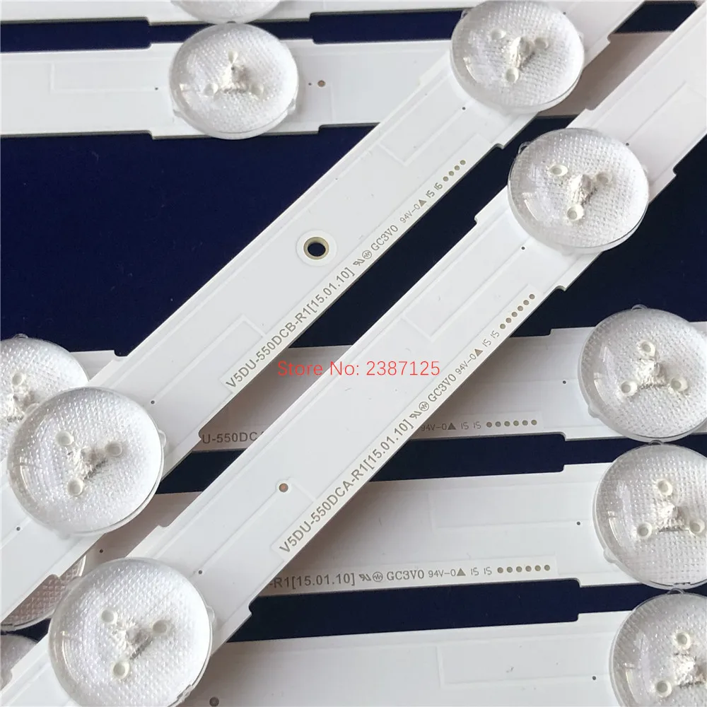 2set LED strip For  UE55KU6000U UE55KU6000K UE55JU6485 UE55MU6175 UE55KU6020 UE55MU6120 UE55MU6105  BN96-39659A BN96-39660