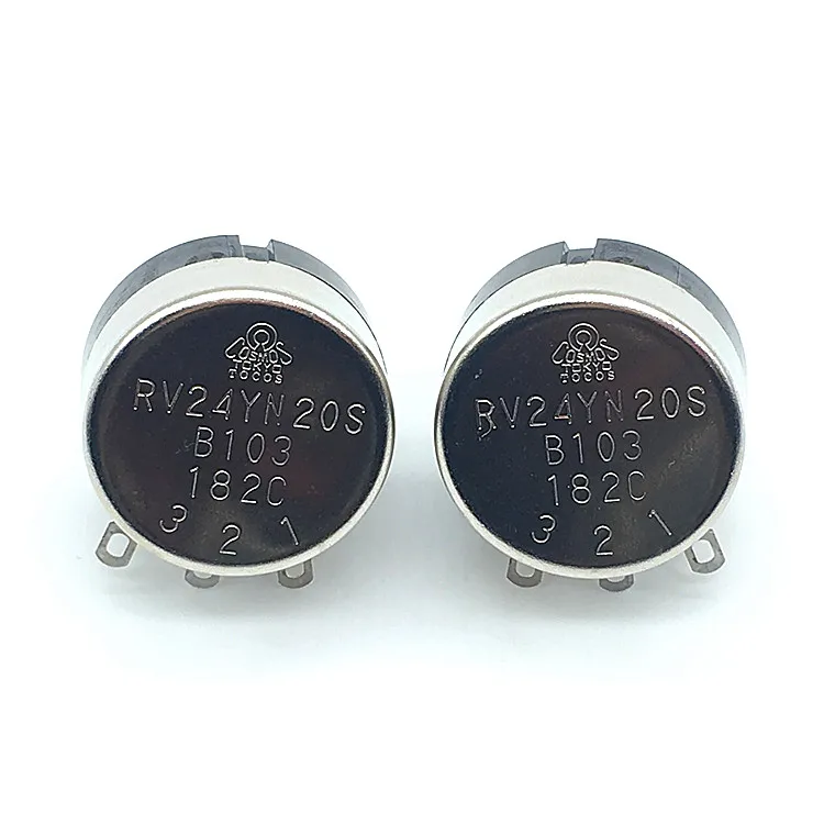 สวิตช์โพเทนชิโอมิเตอร์500โอห์ม10K 20K 50K 100K B103 B502 B501 RV24YN20S ใหม่ของแท้