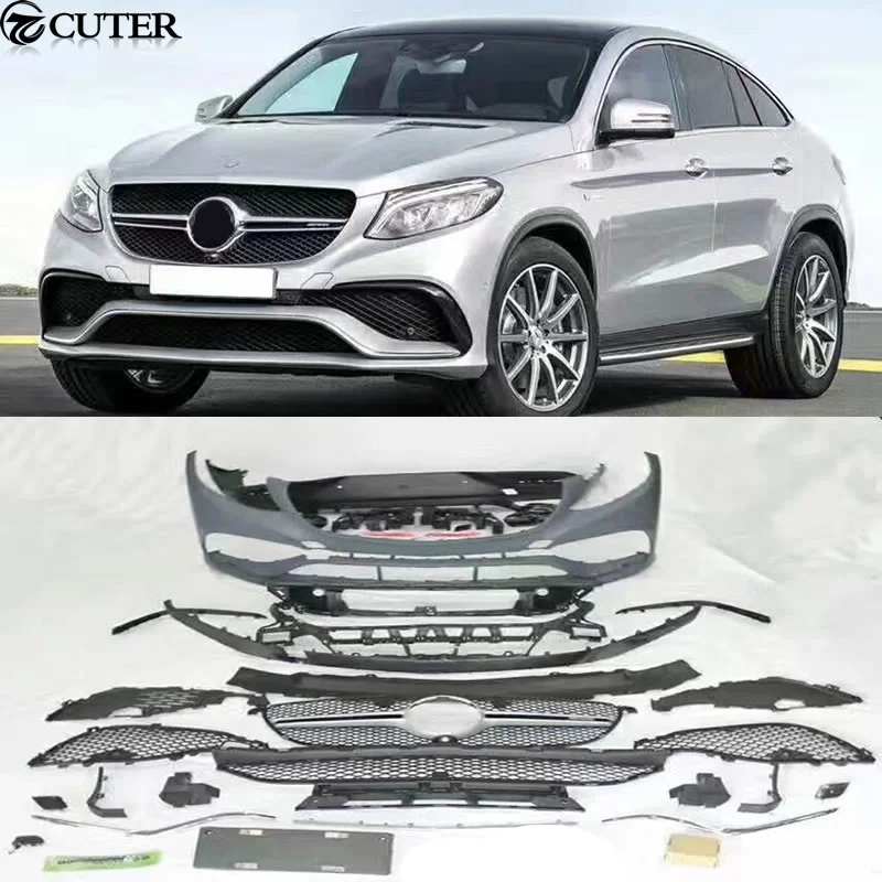 

W292 Gle 400 Coupe Gle63 Amg Style Car Body Kit Pp Unpainted Front Bumper Rear Bumper for Mercedes Benz W292 Gle Coupe Gle63