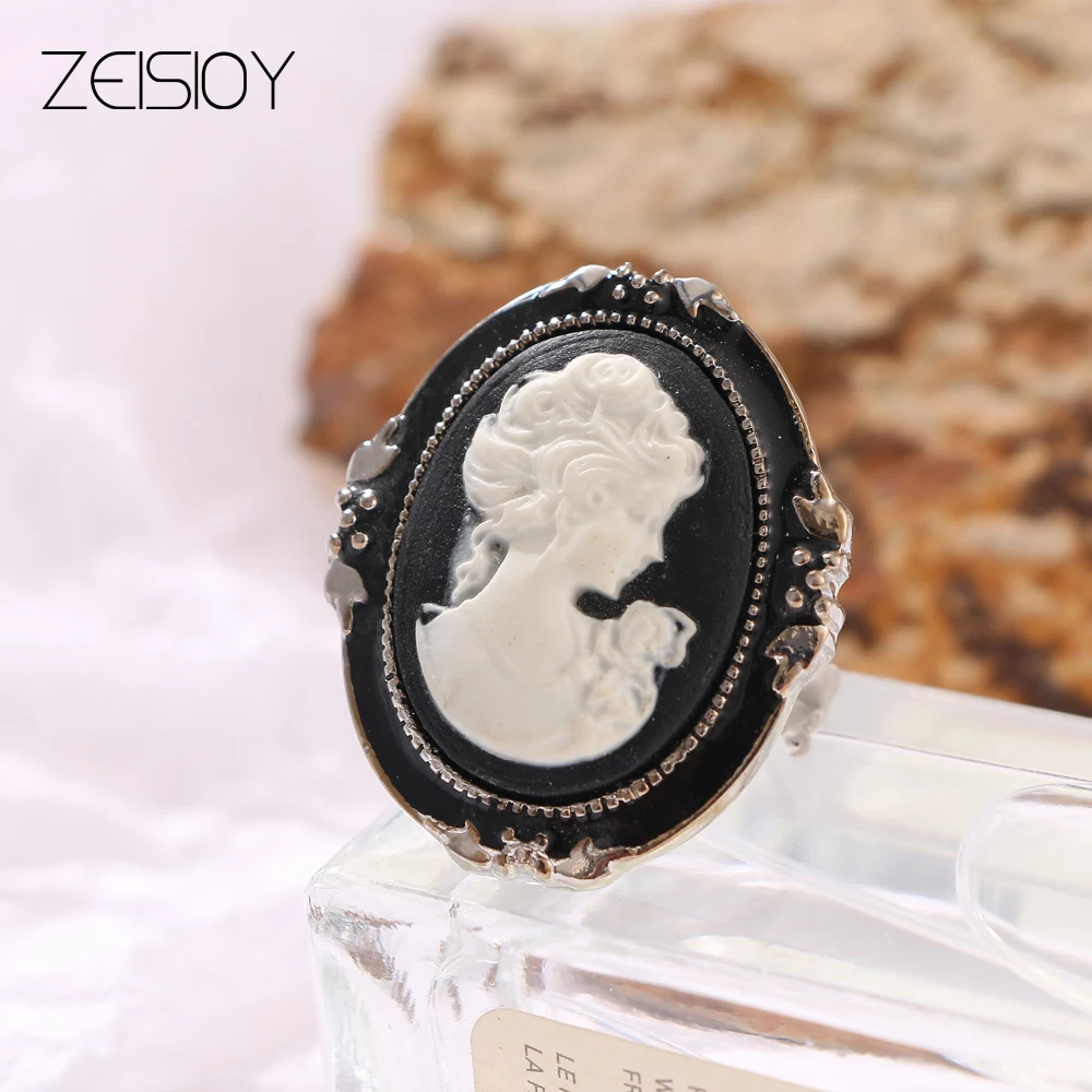 2021 new summer fashion noble British Columbian pastoral style adjustable ring birthday party gift