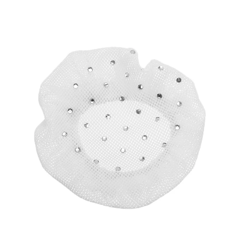 Filet à Cheveux en Maille Invisible, Blanc et Noir, Lignes Douces pour Perruques, Accessoires de dehors, 10cm, 1/10 Pièces