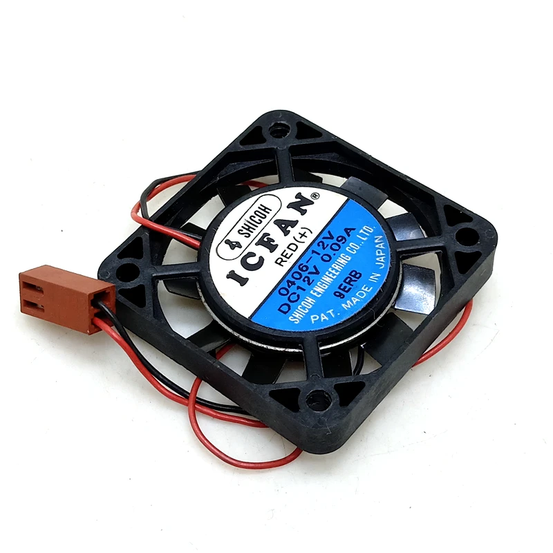 

ICFAN 0406-12V Server Cooling Fan DC 12V 0.09A 40x40x06mm 2-wire