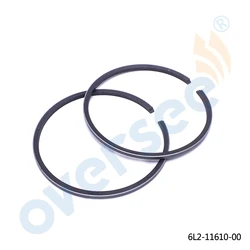 6L2-11610 Piston Ring Set STD For Yamaha Outboard Motor 20HP 25HP 6L2 2 Cylinder 20HP 25C 6L2-11610-00