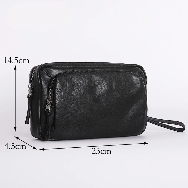 Imagem -06 - Aetoo Bolsa Mensageiro de Couro Masculino Bolsa de Ombro Elegante Primeira Camada de Couro Masculino Casual Mensageiro