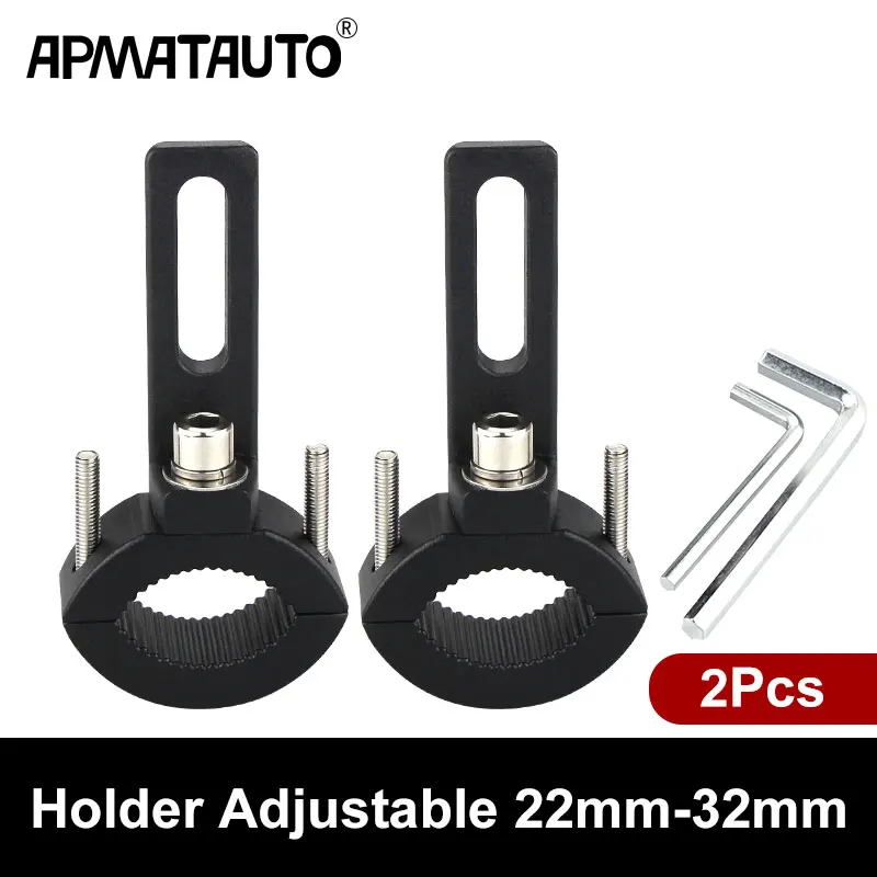 Motorcycle Headlight mount Bracket Adjustable 22mm-32mm-62mm Bumper Mount Clamp led light bracket holder support de phare moto