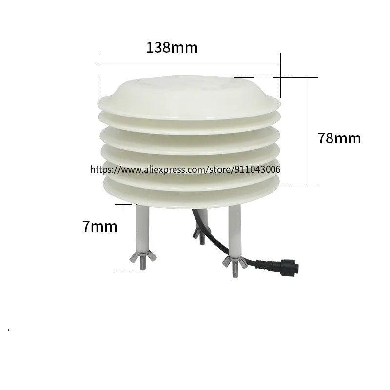 

Weather Shelter Thermometer Screen Light Carbon Dioxide CO2 Temperature, Humidity, Noise, Dust Pm2.5 PM10 Pressure Sensor