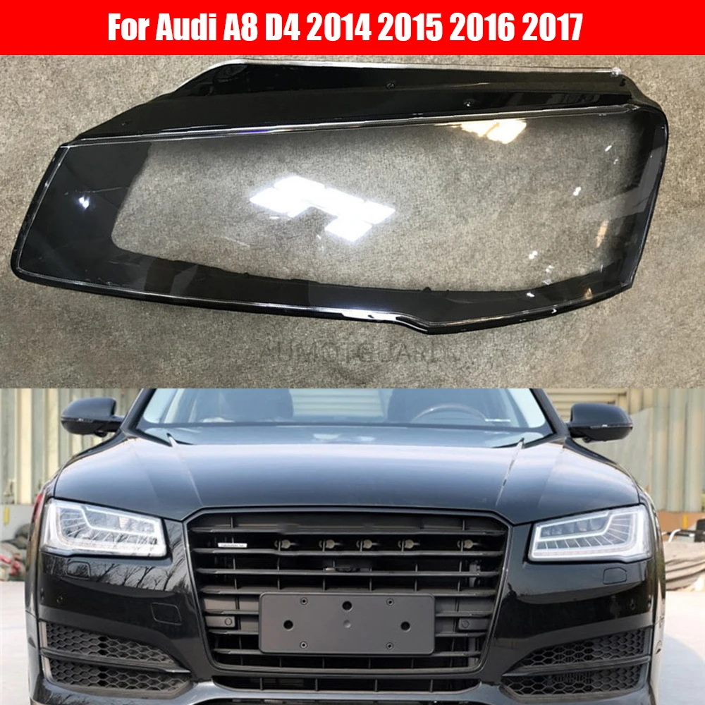 

Car Headlamp Lens For Audi A8 D4 2014 2015 2016 2017 Car Replacement Front Auto Shell Cover