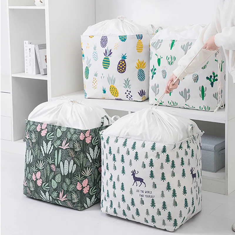 

Bargain Clothe organizers quilt storage bags dirty clothes basket wash bag underwear box Toy Storage container drawer orrganizer