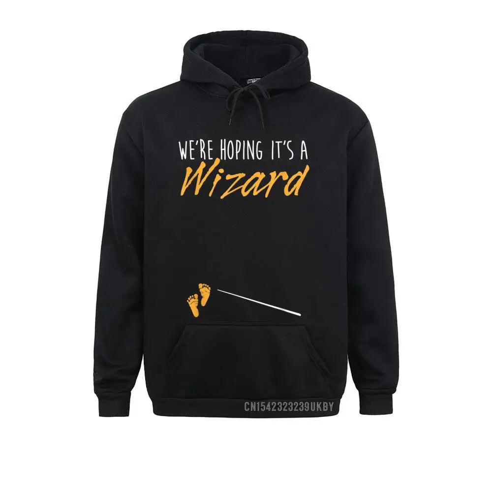 We're Hoping It's A Wizard Harajuku Pregnancy Announcement Sweatshirts Print Hoodies Long Sleeve Fashionable Clothes Mens