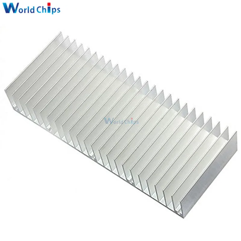 60x150x25mm Silver Aluminum Heatsink Heat Sink for Chip IC LED Electronic Heat Dissipation Cooling Cooler