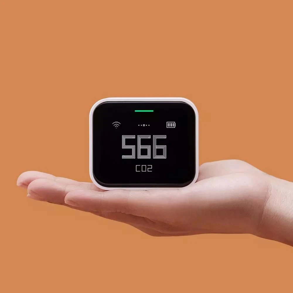 Go In Stock Qingping Air Detector Lite CO2 PM2.5 PM10 Temperature Humidity Monitor Touch Screen Work With Mihome APP Apple