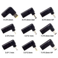 Laptop Power Adapter Connector DC Plug USB Type C Female To Universal Male 11*4.5mm for Lenovo Asus Hp Dell Acer Notebook Charge