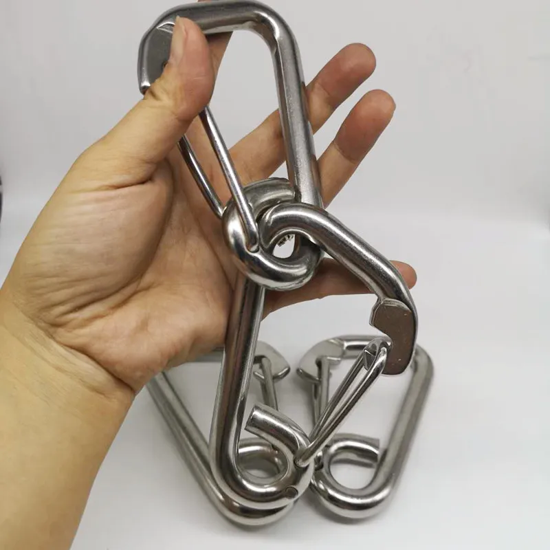 12Mm 4 Móc Neo Nặng Móc Đa Năng Kẹp Móc Khóa Leo Núi Snap Clip Khóa Móc Khóa Móc Cắm Trại Đi Bộ Đường Dài